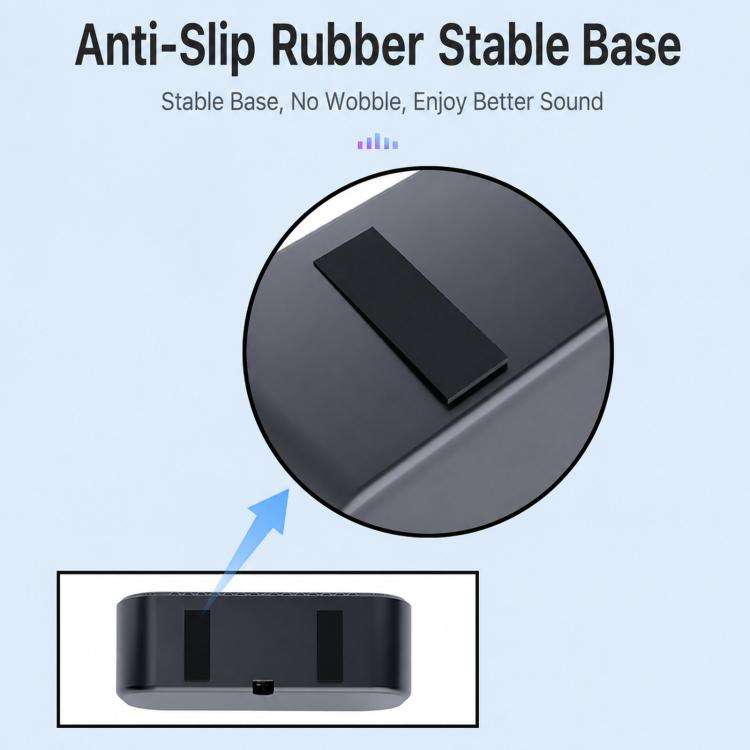 USB Computer Speaker with Built-in Microphone & Sound Card Mini Desktop Stereo Soundbar