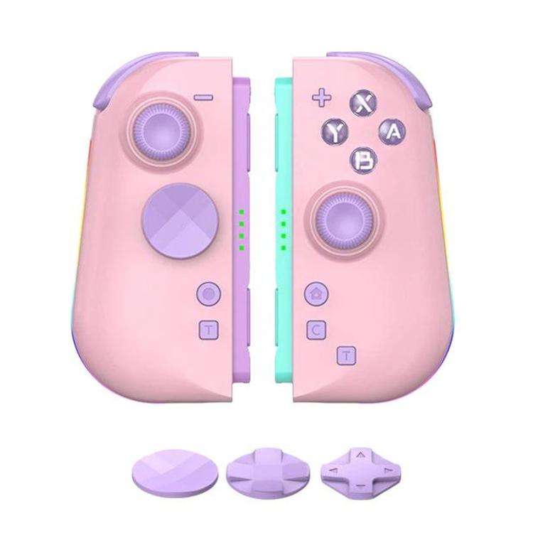 For Nintendo Switch 2 Left + Right Magnetic Controllers 9-Axis RGB Motion-Sensing Hall-Effect Joy...