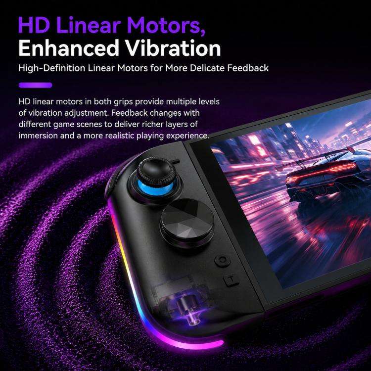 For Nintendo Switch 2 Left + Right Magnetic Controllers 9-Axis RGB Motion-Sensing Hall-Effect Joy...