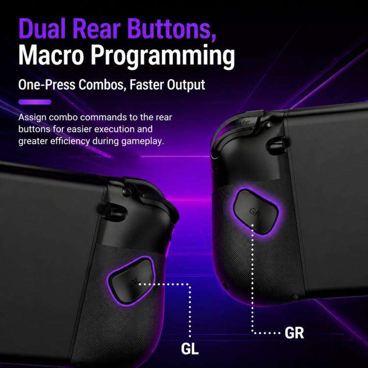 For Nintendo Switch 2 Left + Right Magnetic Controllers 9-Axis RGB Motion-Sensing Hall-Effect Joy...