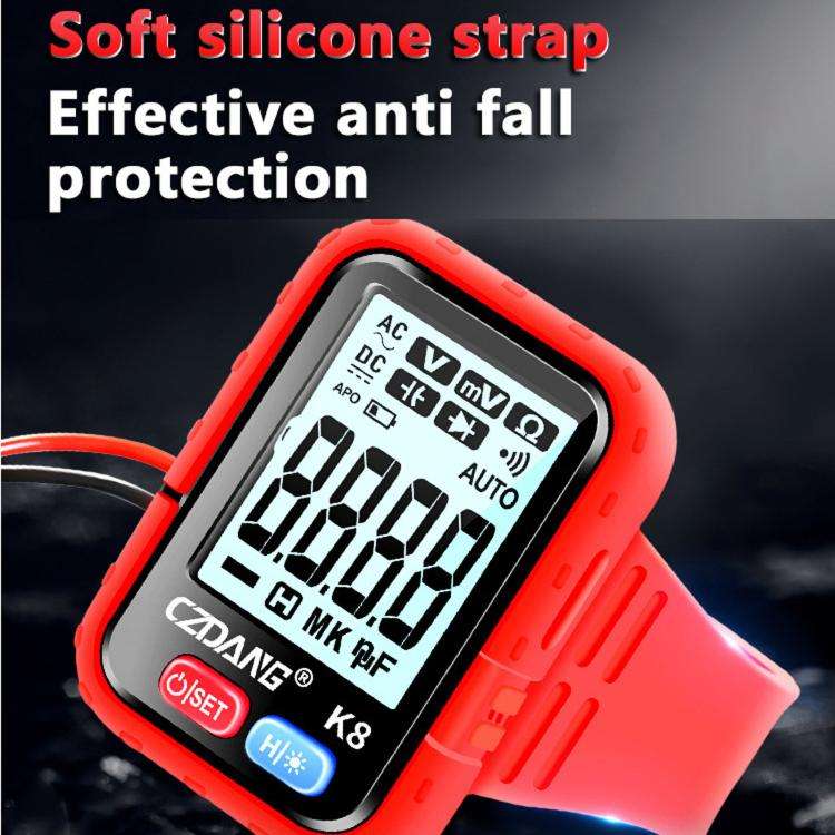 CZDANG K8 High Precision Digital Wrist Multimeter Portable Smart Voltage & Resistance Tester