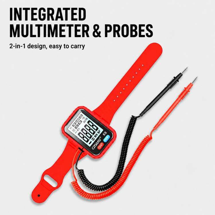 CZDANG K8 High Precision Digital Wrist Multimeter Portable Smart Voltage & Resistance Tester