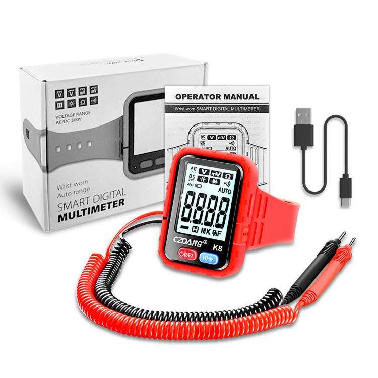 CZDANG K8 High Precision Digital Wrist Multimeter Portable Smart Voltage & Resistance Tester