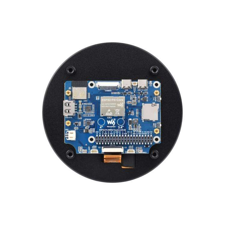 Waveshare 31522 ESP32-P4 4 Inch Round Touch Display Development Board 720 × 720 Resolution