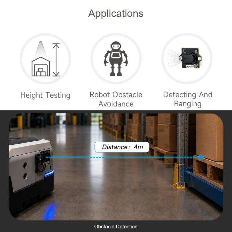 WAVESHARE MINI Laser Range Sensor, Based On Time-of-Flight Technology, Built-in Controller And Ra...