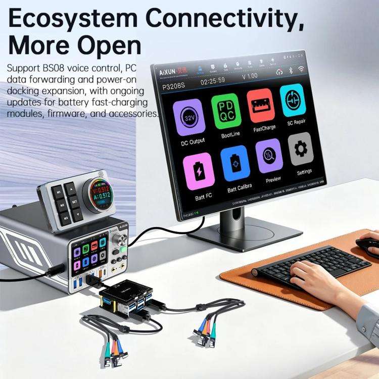 AiXun P3208S Intelligent Adjustable DC Regulated Power Supply Meter Mobile Phone Repair Power Sup...