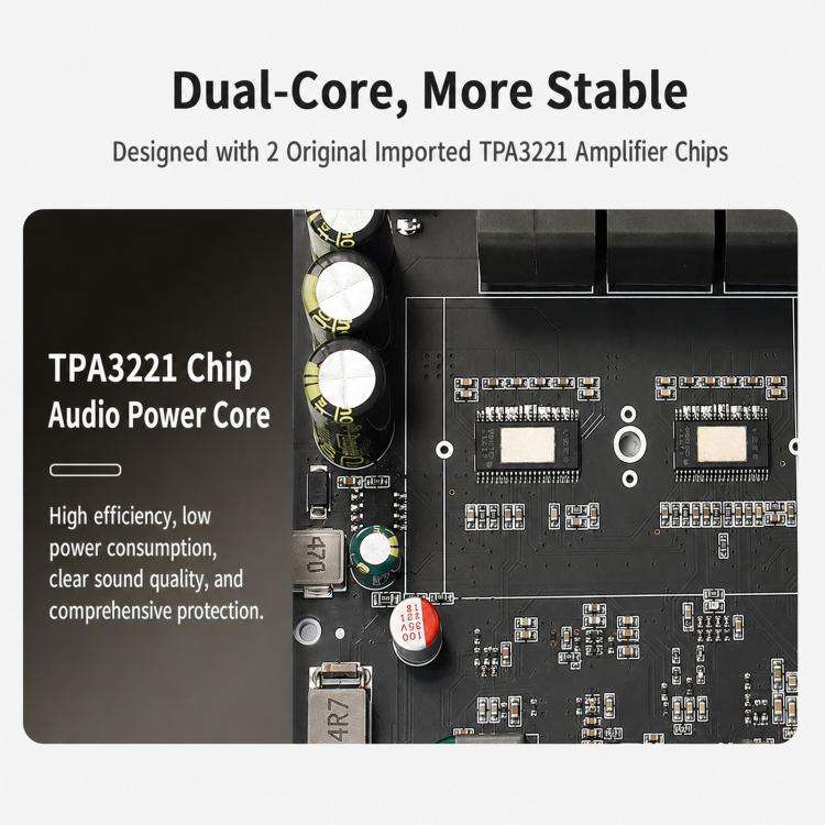 ST21PRO Bluetooth Digital Amplifier Board 2.1 Channel 100W X 2 + 200W Subwoofer, Specification: A...