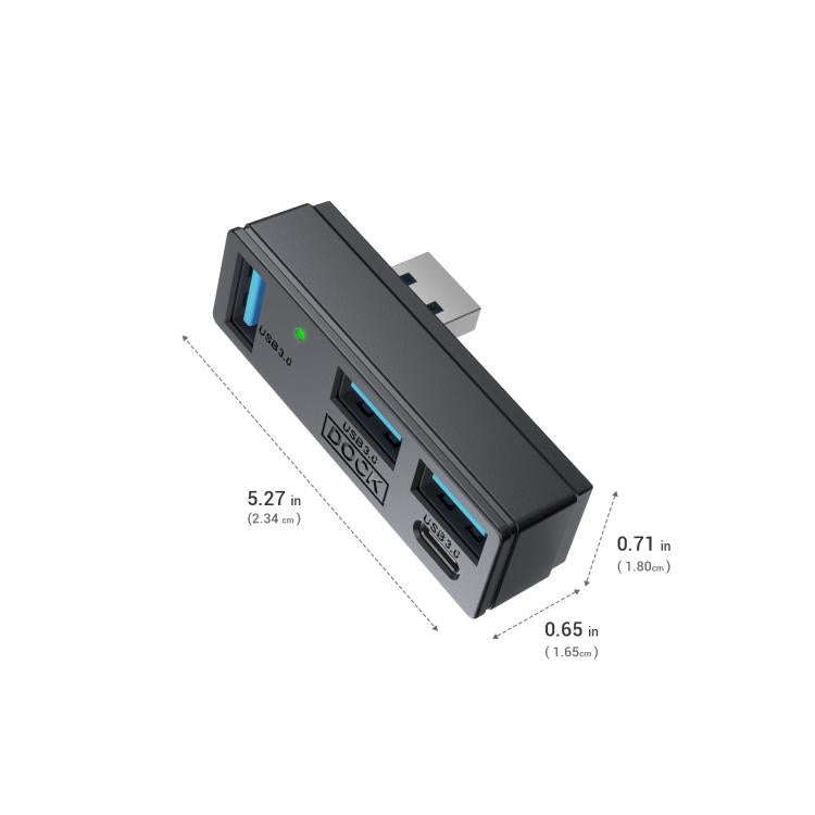 JYS 4-Port USB 3.0 Mini Hub For Steam Machine & PS5 Multi-Port USB Expander With 3 USB-A & 1 USB-...