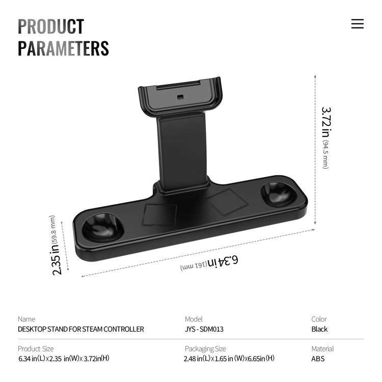 For Steam Controller 2 / 1 JYS Magnetic Charging & Display Docking Station Desktop Stand