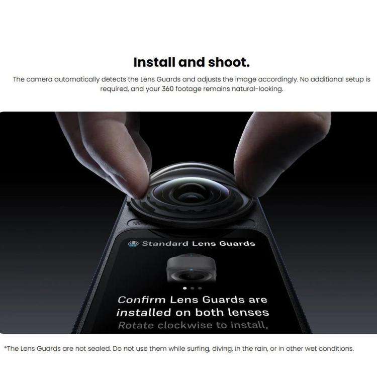 2 PCS For Insta360 X6 Original Lens Guards, Spec: Standard