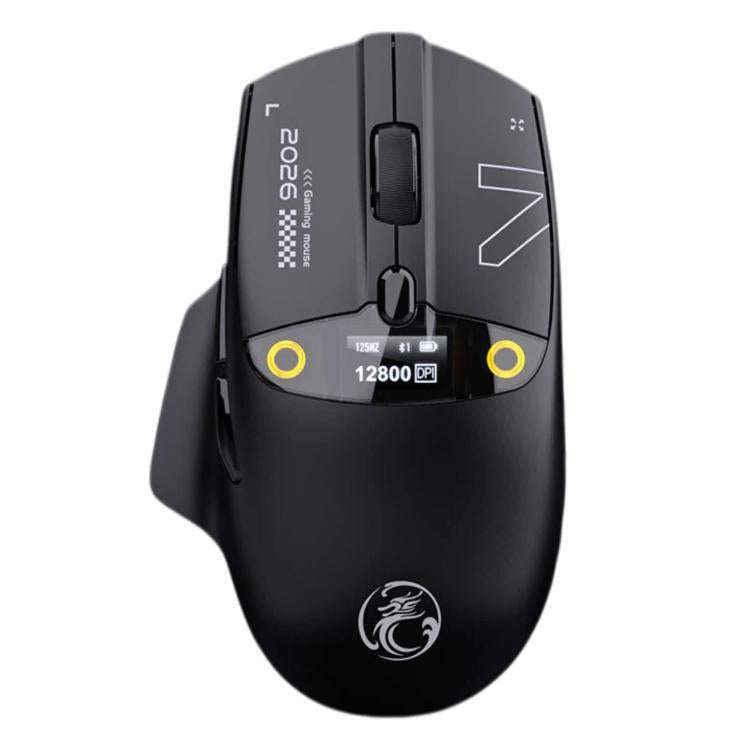 iMICE G205 Tri-Mode Wireless Gaming Mouse With Smart Display Screen 12800 DPI Rechargeable Ergono...