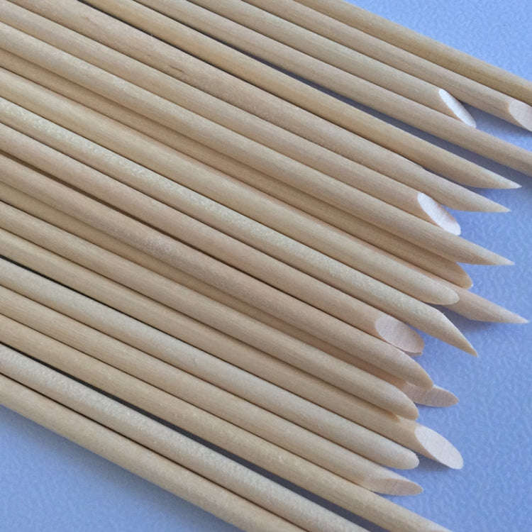 3 PCS Manicure Orange Sticks Beauty Wood Sign Dead Skin Push Nails