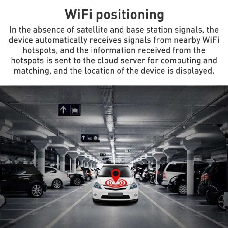 C035 Mini GPS Beidou Positioning Tracker Strong Magnetic Positioning Anti-lost Device (Black)