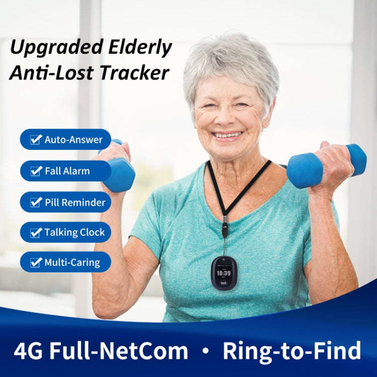 REACHFAR RF-V45-A Mini Touch Screen GPS Smart Tracker Pendant, Support SOS / Camera / Health Mana...