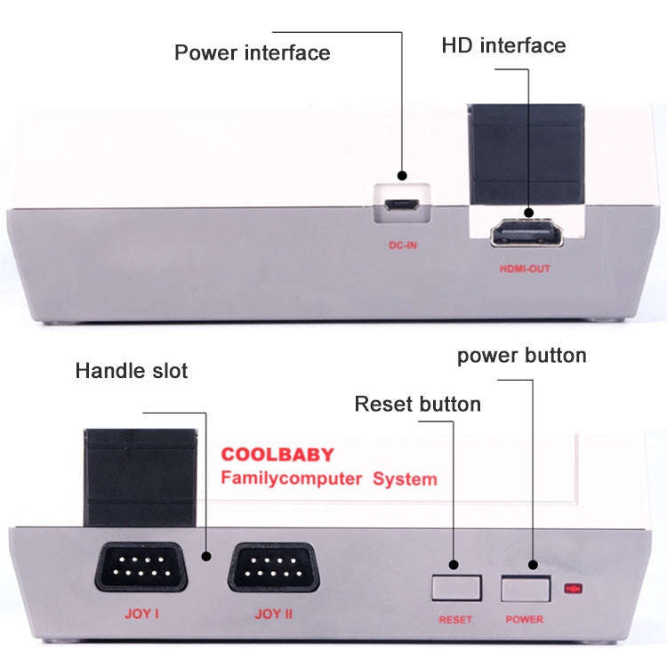 Retro Classic TV Mini HDMI HD Video Game Console, Built-in 600 Games, EU Plug