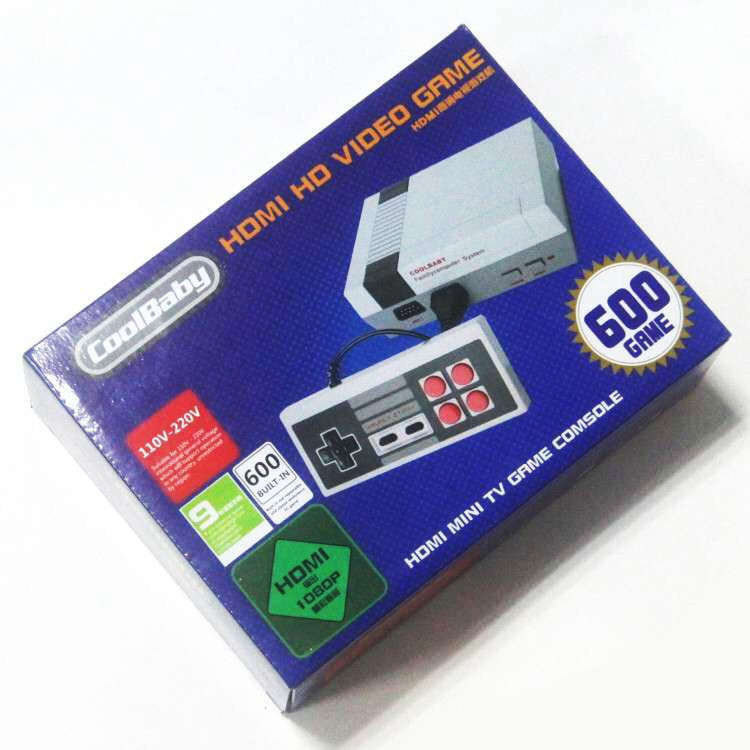 Retro Classic TV Mini HDMI HD Video Game Console, Built-in 600 Games, EU Plug