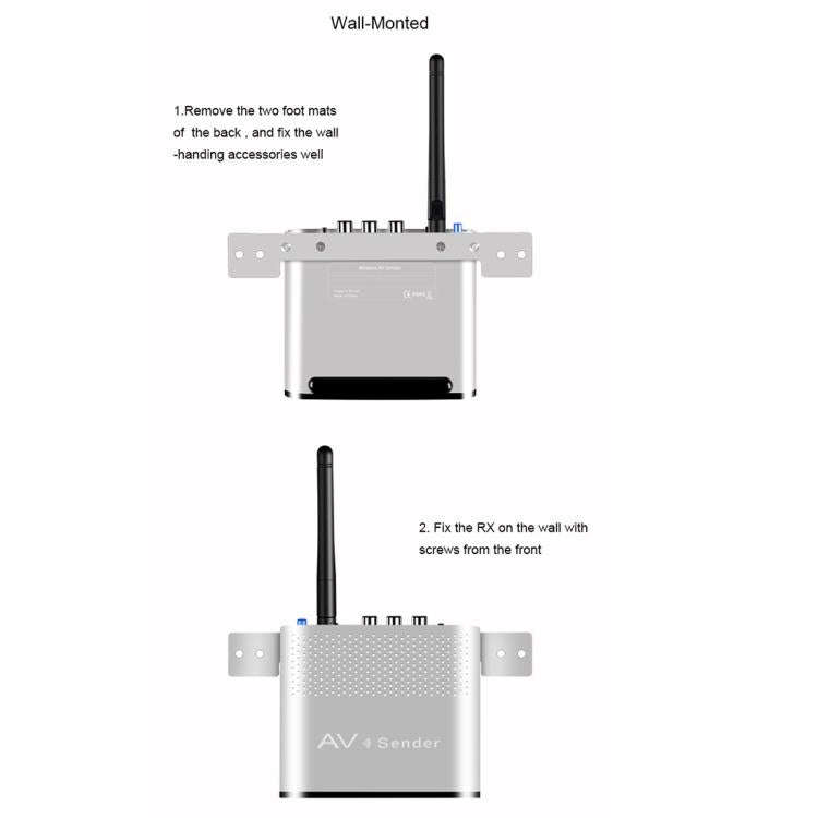Measy AV220-2 2.4GHz Wireless Audio / Video Transmitter + 2 Receiver, Transmission Distance: 200m...