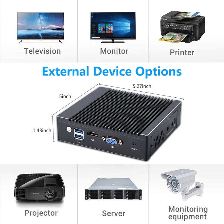 K660G4 Windows and Linux System Mini PC, Intel Celeron Processor N2840 Quad-Core 2M Cache,1.83GHz...