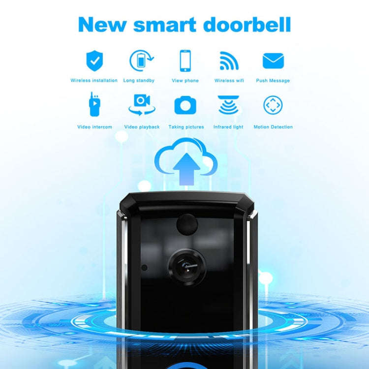 M101 WiFi Intelligent Video Doorbell, Support Infrared Night Vision / Motion Detection / Two-way ...