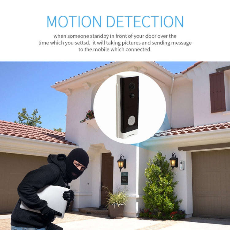 M200A 1080P WiFi Intelligent Round Button Video Doorbell, Support Infrared Motion Detection & Ada...