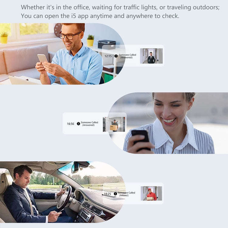DoorBell i5 Smart Doorbell HD Wireless Bluetooth WiFi Security Camera Visual Doorbells Anti-theft...