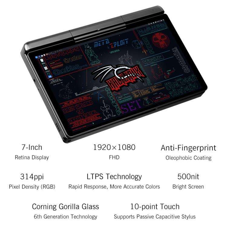 GPD MicroPC 2 Handheld Gaming PC, 16GB+512GB, 7 inch Windows 11 Home Intel Processor N250, AU Plug