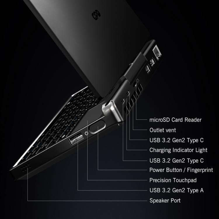 GPD MicroPC 2 Handheld Gaming PC, 16GB+512GB, 7 inch Windows 11 Home Intel Processor N250, UK Plug