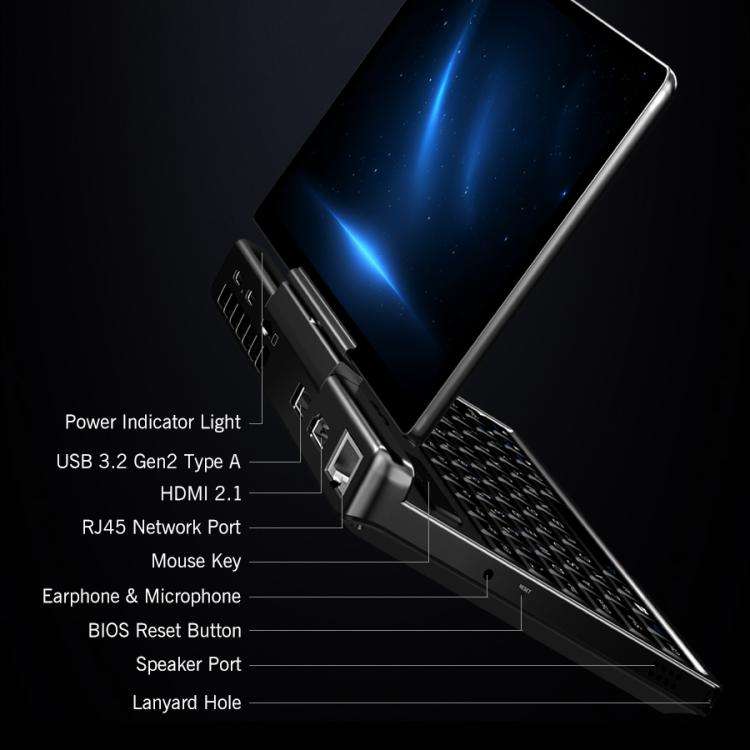 GPD MicroPC 2 Handheld Gaming PC, 16GB+512GB, 7 inch Windows 11 Home Intel Processor N250, EU Plug