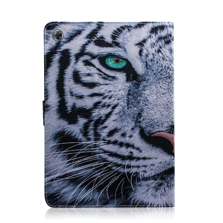 Tiger Pattern Horizontal Flip Leather Case for Huawei MediaPad M5 Lite 8 / Honor Tab 5, with Hold...