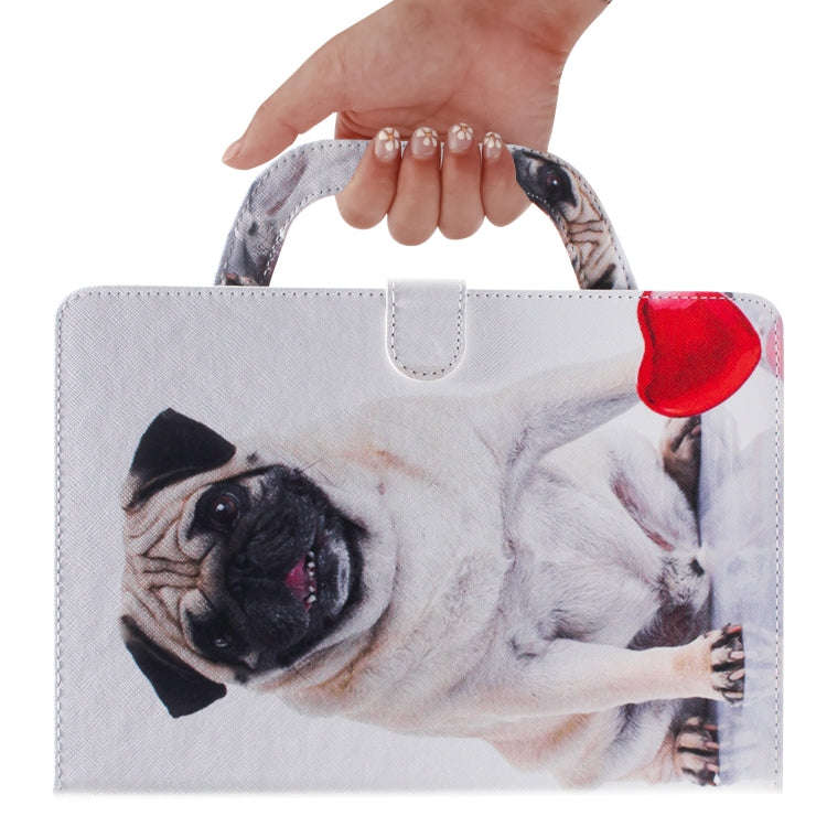 Dog Pattern Horizontal Flip Leather Case for Huawei MediaPad T5, with Holder & Card Slot & Wallet