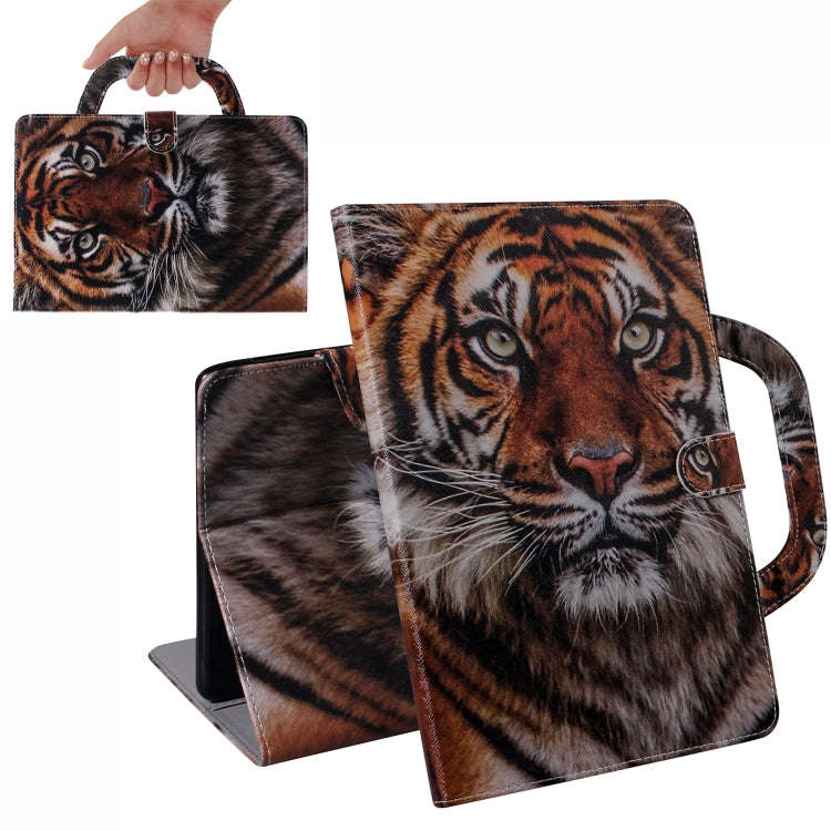 Tiger Pattern Horizontal Flip Leather Case for Amazon Kindle Fire HD 10 2015/2017, with Holder & ...