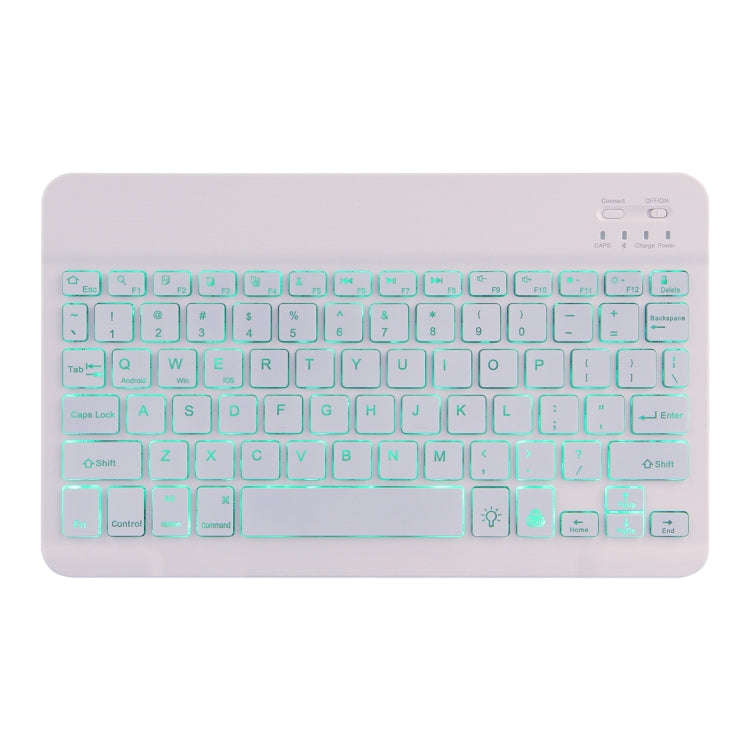 DY-E10 2 in 1 Removable Bluetooth Keyboard + Protective Leather Tablet Case with Backlight & Hold...