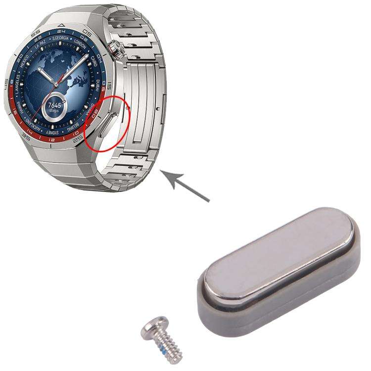 For Huawei Watch GT 5 Pro 46mm Original Watch Lower Side Button (Silver)