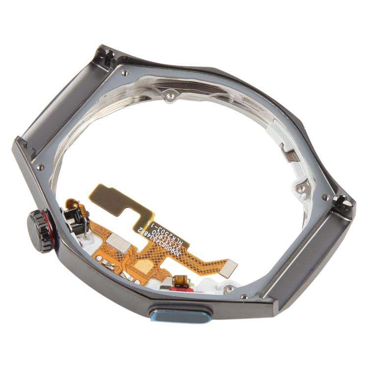 For Huawei Watch GT 5 Pro 46mm Original LCD Screen Frame Bezel Plate with Power Flex Cable(Black)