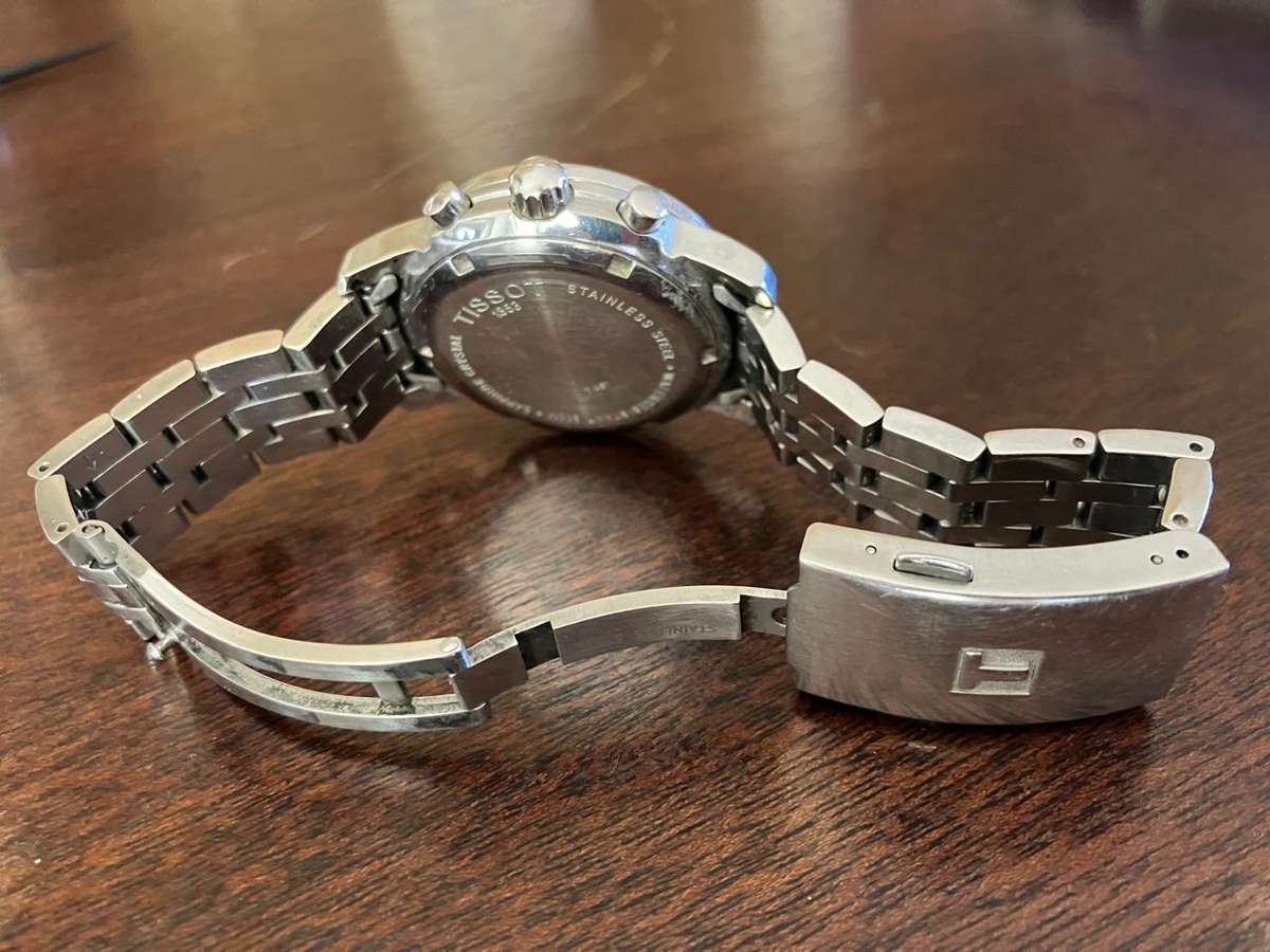 Authentic TISSOT PRC200 Stainless Steel Chronograph Mens Watch