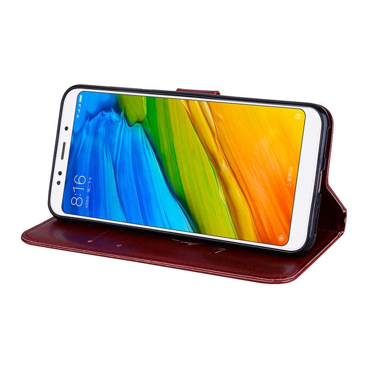 For Xiaomi Redmi 5 Plus Rose Embossed Horizontal Flip Environmental PU Leather Case with Holder &...