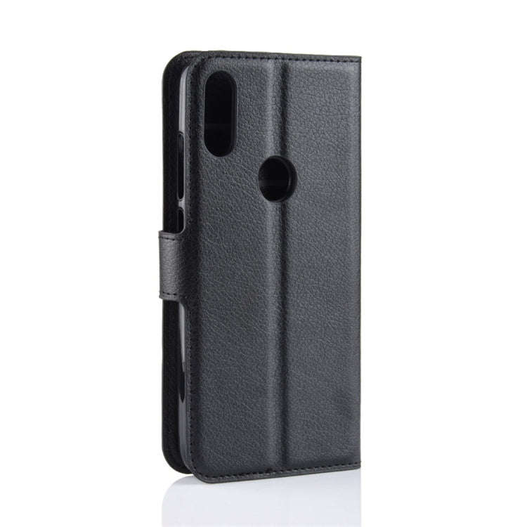 Litchi Texture Horizontal Flip Leather Case for Xiaomi Redmi Note 7, with Wallet & Holder & Card ...
