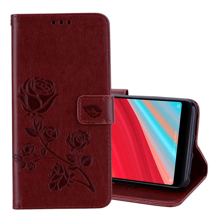 Rose Embossed Horizontal Flip Environmental PU Leather Case for Xiaomi Redmi S2, with Holder & Ca...