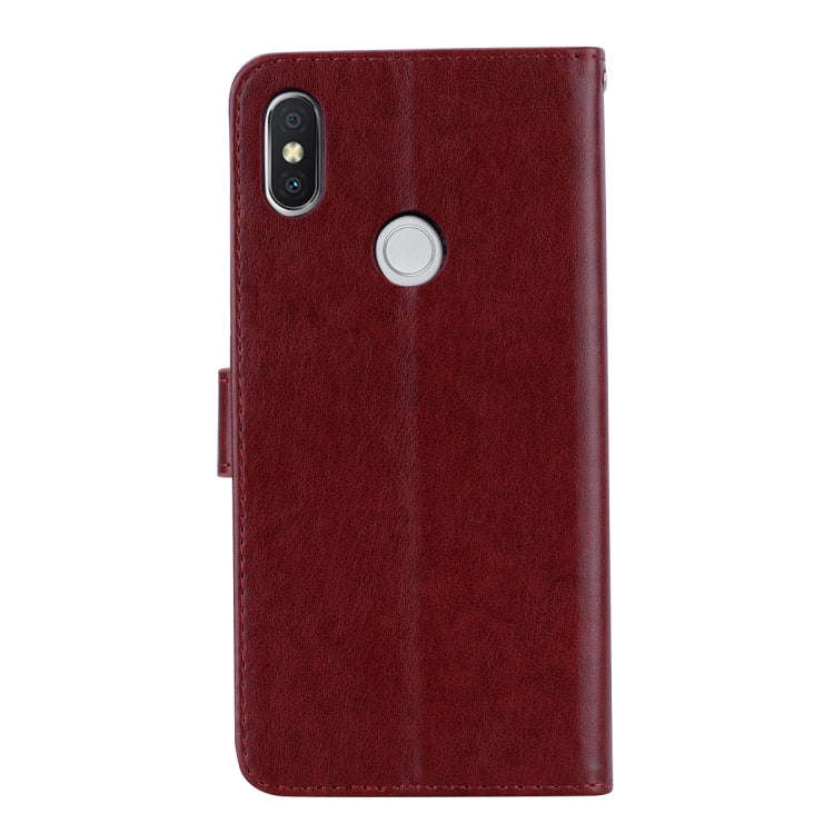 Rose Embossed Horizontal Flip Environmental PU Leather Case for Xiaomi Redmi S2, with Holder & Ca...