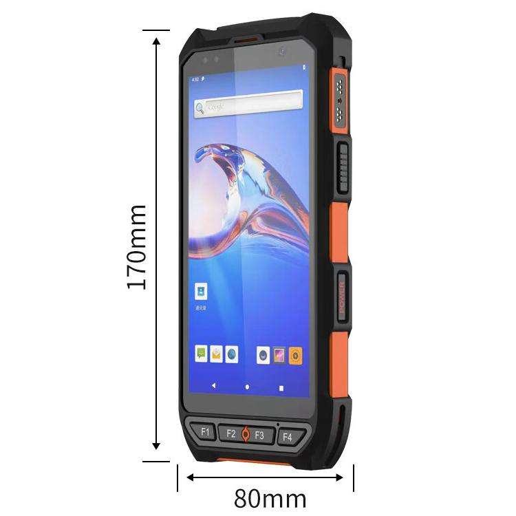 5.5 inch Android 10 IP65 Handheld Industrial Data Terminal Barcode Scanner, Style: RFID UHF + NFC HF