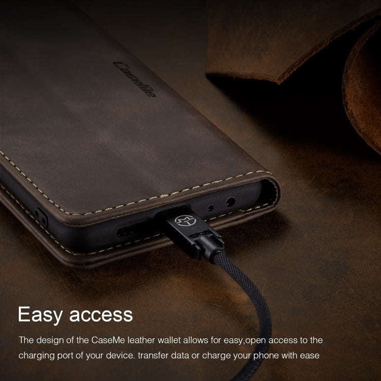 CaseMe Multifunctional Retro Frosted Horizontal Flip Leather Case for Huawei P Smart / Enjoy 7S /...