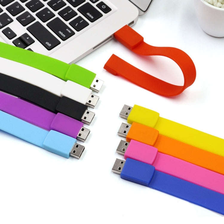MicroDrive 4GB USB 2.0 Fashion Bracelet Wristband U Disk (Black)