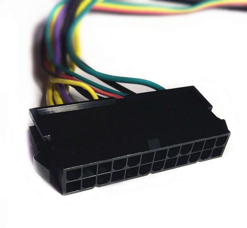 24 Pin to 6 Pin PCI-E ATX Main Power Supply Adapter Cable - 0.3m