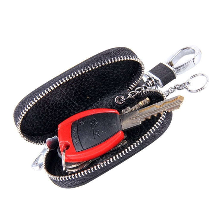 Universal Leather Crocodile Texture Waist Hanging Zipper Wallets Key Holder Bag (No Include Key)(...