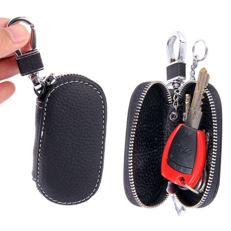 Universal Leather Crocodile Texture Waist Hanging Zipper Wallets Key Holder Bag (No Include Key)(...