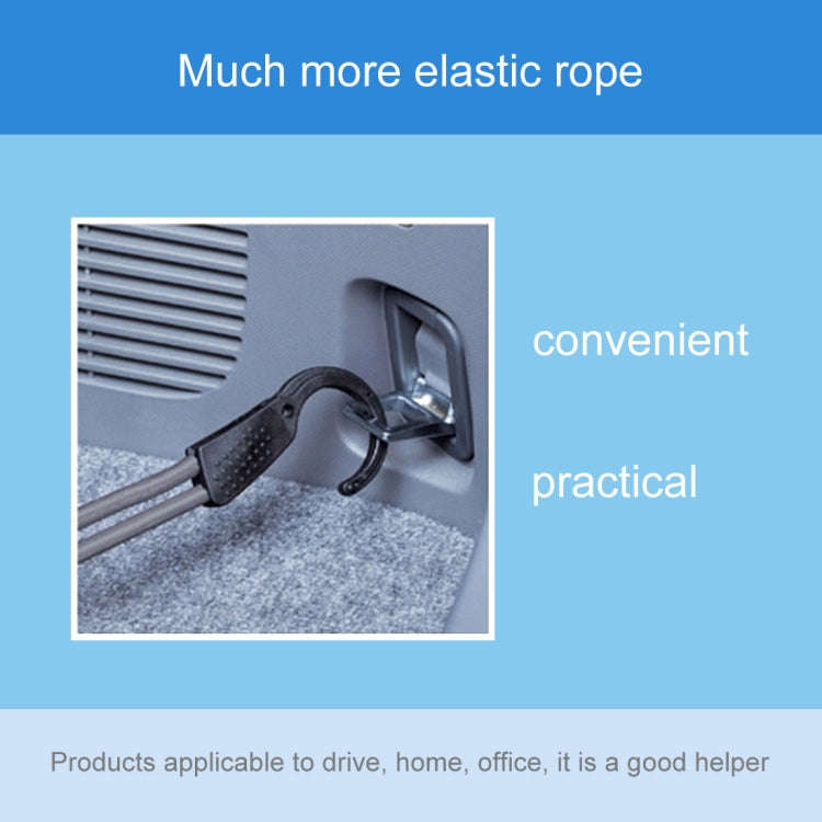 Reusable Car Fastening Rope Car Adjustable Elastic Rope Trunk Storage Hooks Strap Fastening Vehic...