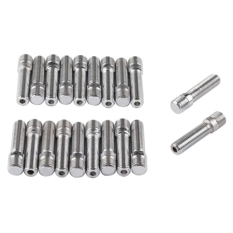 20 PCS 5.8cm Universal Car Modification Extended Wheels Stud Conversion M14x1.5 to M12x1.5 Screw ...