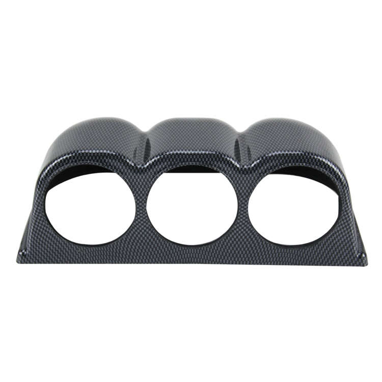 60mm Universal Horizontal Carbon lead Material 3 Triple Auto Car Dash Gauge Meter Pod Mount Holde...