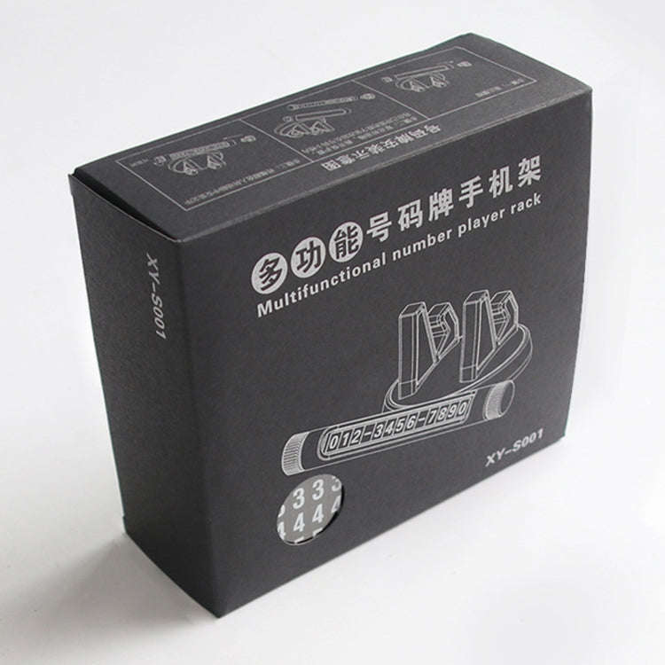 Multi-function Car Instrument Panel Mobile Phone Holder Temporary Parking Card(Blue)