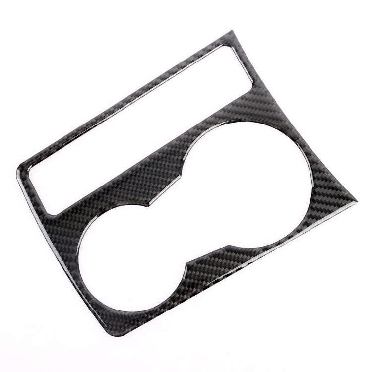 Car Carbon Fiber Water Cup Holder Decorative Sticker for Audi A4L / A5 / Q5 2009-2016